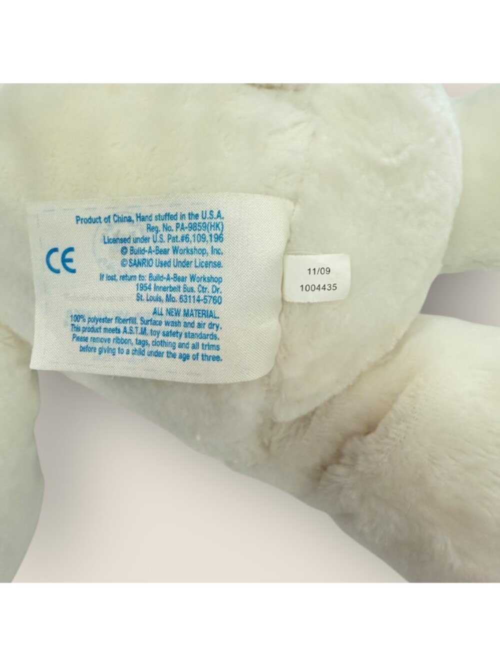 Build-A-Bear Workshop Hello Kitty Plush 18" Soft White Stuffed Plush Toy No Bow - Picture 7 of 8